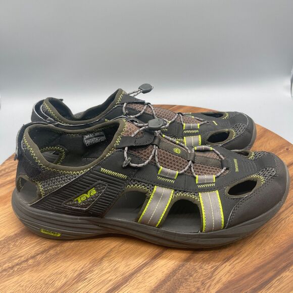 TEVA Churnium Men\'s Hiking Water Sandals Shoes Size 8 TEVA CHURNIUM Men`s Size 9 Black Grey Green Outdoor Water  main image 2